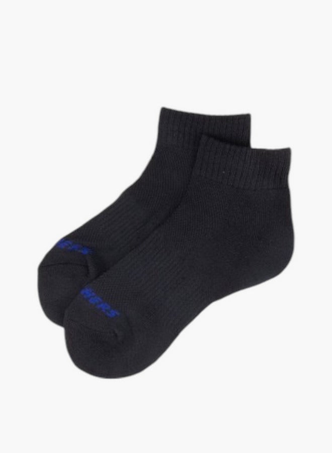 SKECHERS Ribbed Half Terry Ankle Length Socks - Image 1
